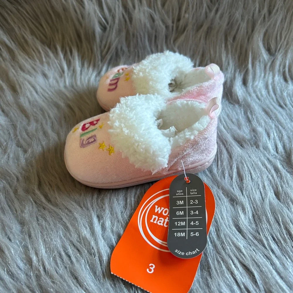 Wonder Nation Slippers Toddler Girl Size 3 